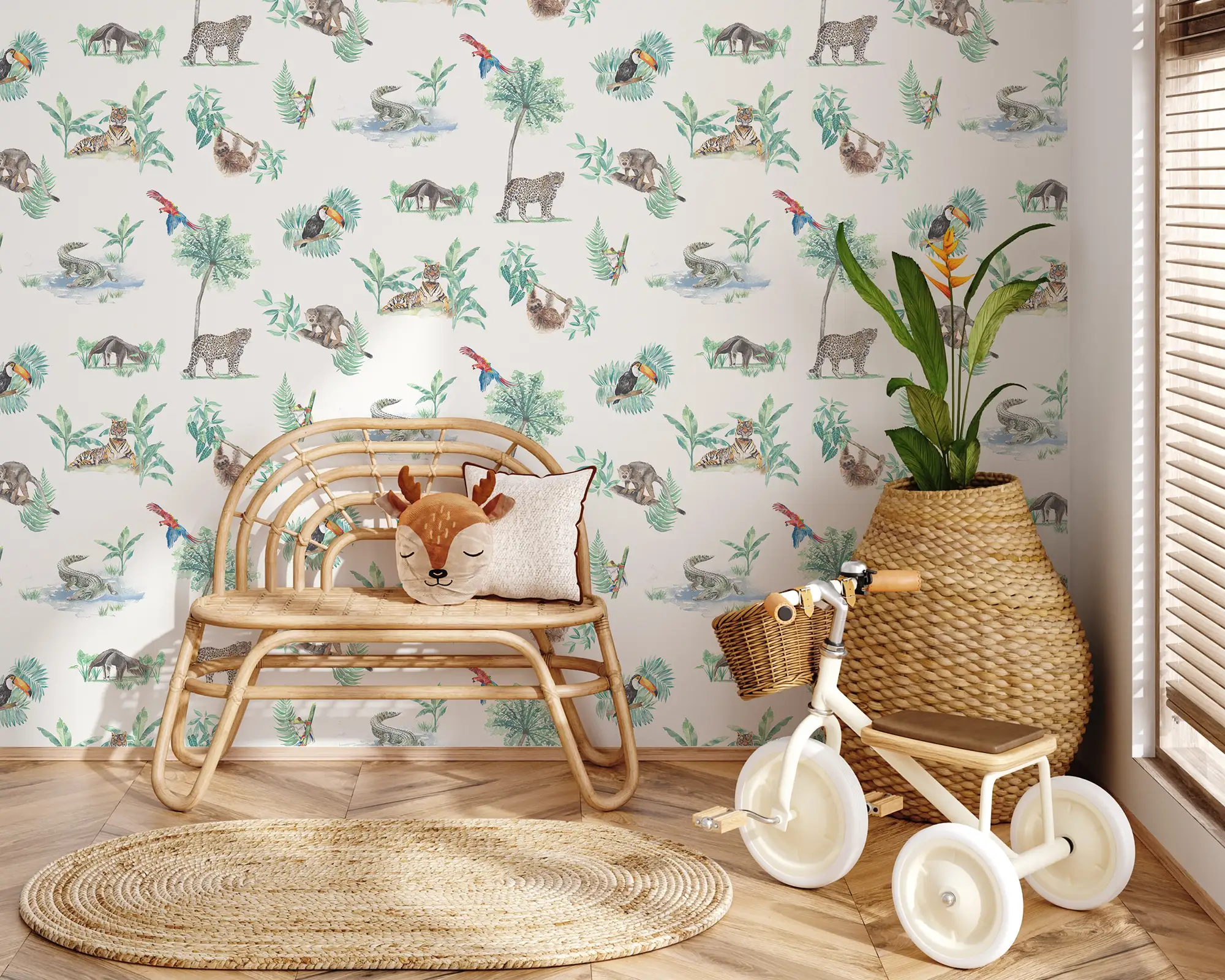 Rainforest Animals Childrens Wallpaper2